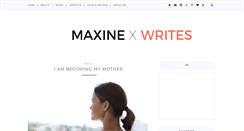 Desktop Screenshot of maxine-writes.com