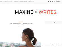 Tablet Screenshot of maxine-writes.com